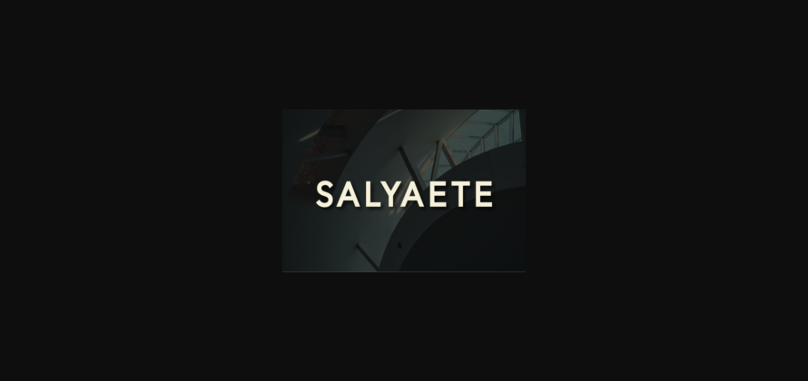 Salyaete Font Poster 3
