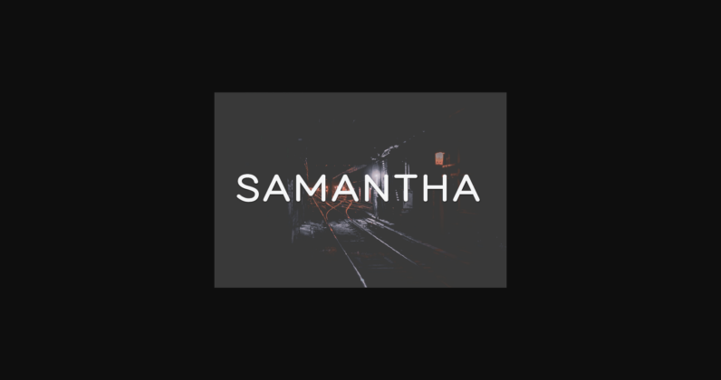 Samantha Font Poster 1