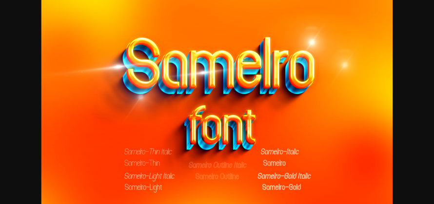 Samelro Font Poster 3