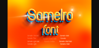 Samelro Font Poster 1