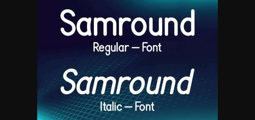 Samround Font Poster 3