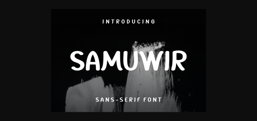 Samuwir Font Poster 3