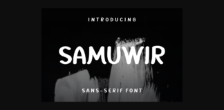 Samuwir Font Poster 1