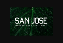 San Jose Font Poster 1