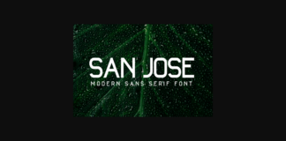 San Jose Font Poster 1