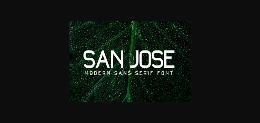 San Jose Font Poster 1