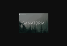 Sanatoria Font Poster 1