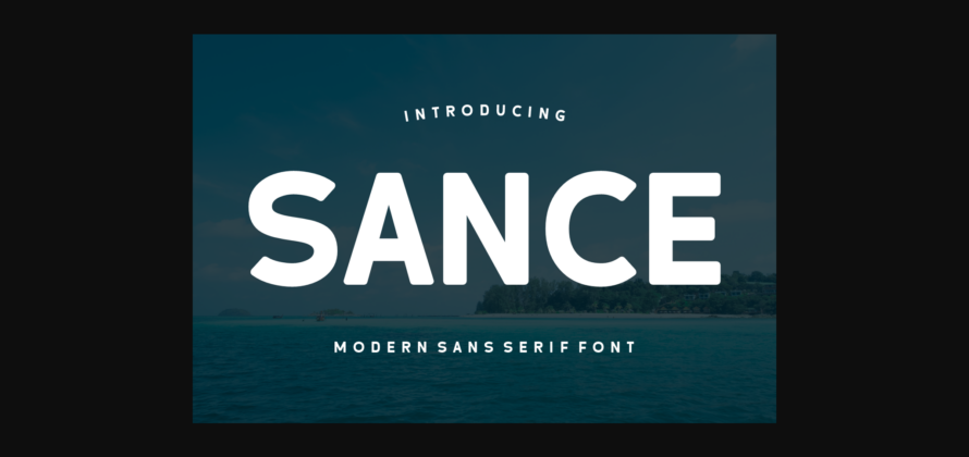 Sance Font Poster 3