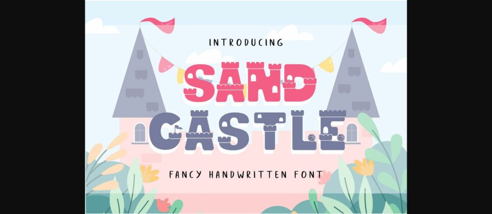 Sand Castle Font Poster 3
