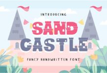 Sand Castle Font Poster 1