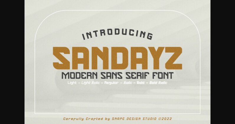 Sandayz Font Poster 3