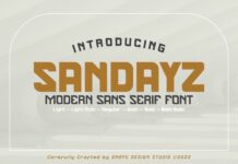 Sandayz Font Poster 1