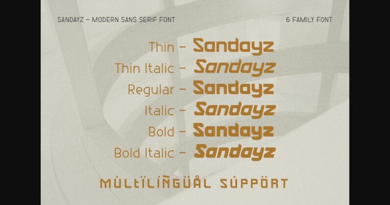 Sandayz Font Poster 5