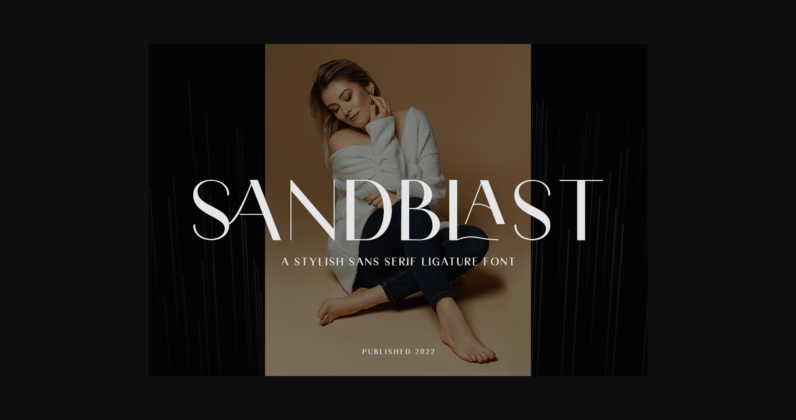 Sandblast Font Poster 3