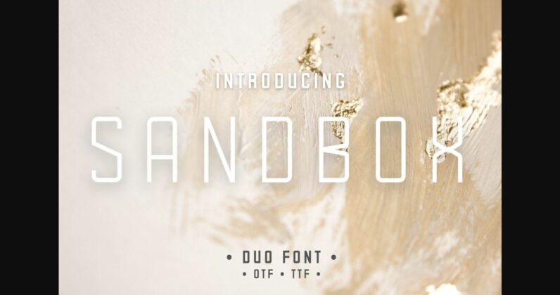 Sandbox Font Poster 3