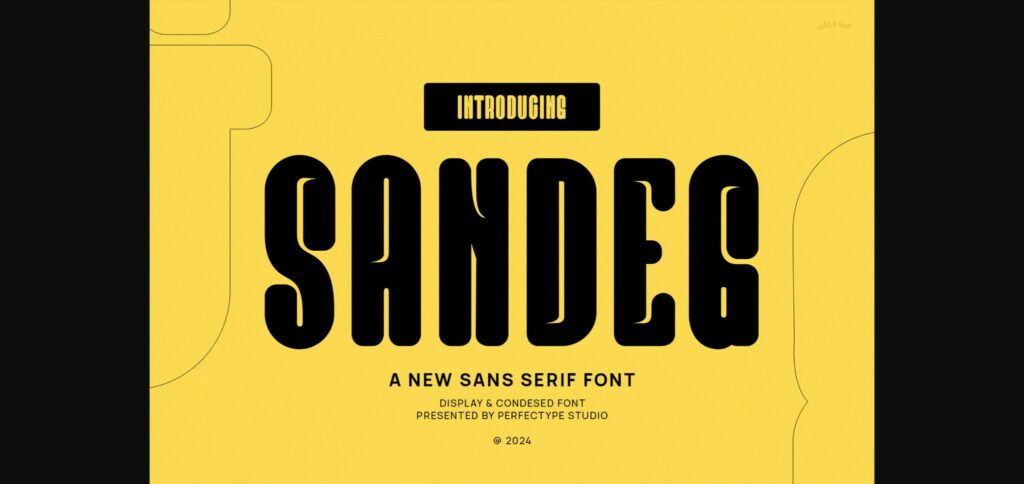 Sandeg Font Poster 3