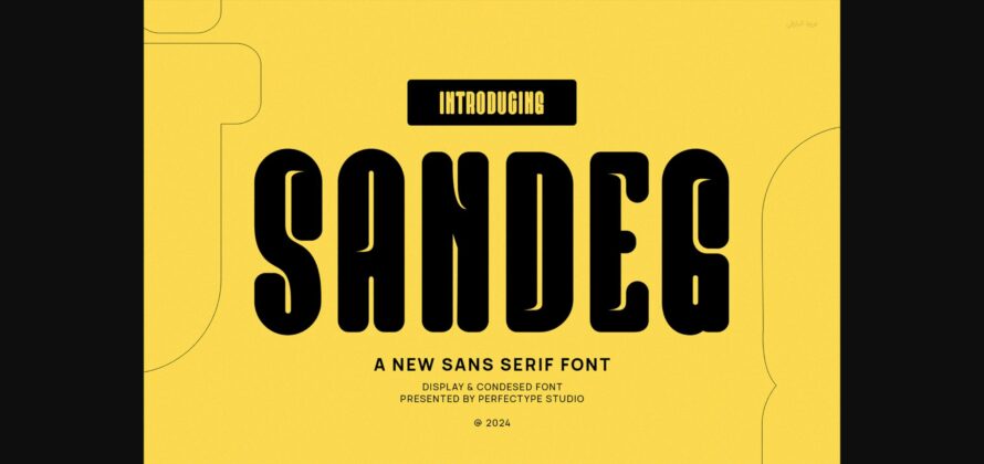 Sandeg Font Poster 3