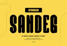 Sandeg Font Poster 1