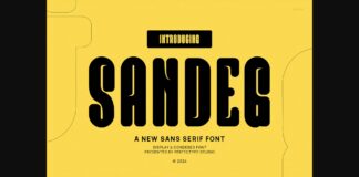 Sandeg Font Poster 1