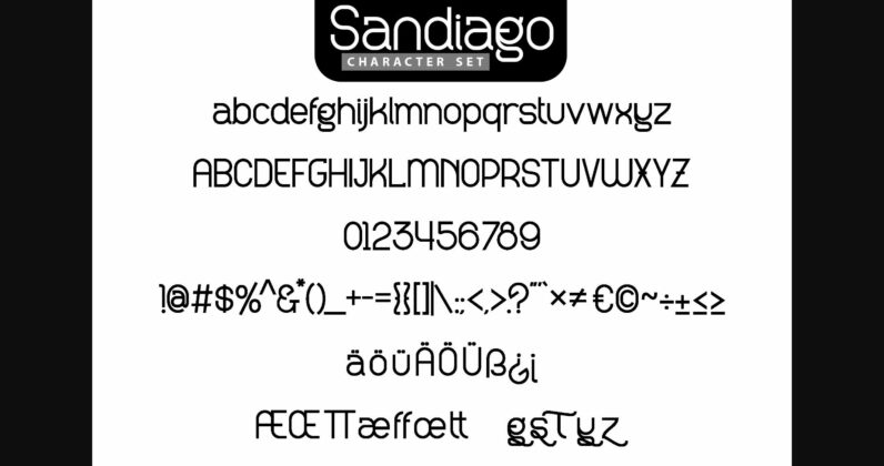 Sandiago Font Poster 6