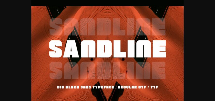 Sandline Font Poster 3