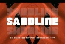 Sandline Font Sandline Font Poster 1