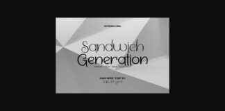 Sandwich Generation Font Poster 1