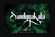 Sandyyakala Font Sandyyakala Font Poster 1