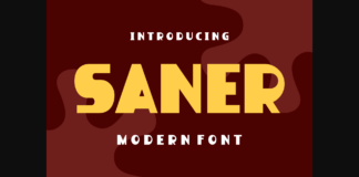 Saner Font Poster 1