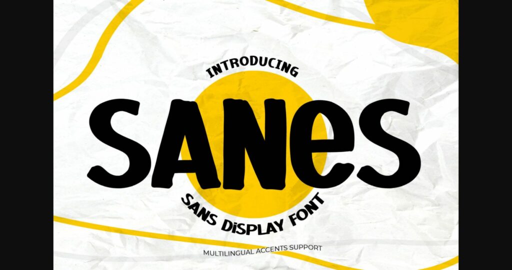 Sanes Font Poster 3