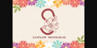 Sanflow Monogram Font Poster 1