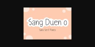 Sang Duen O Font Poster 1