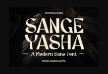 Sange Yasha Font Sange Yasha Font Poster 1