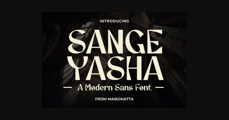 Sange Yasha Font Poster 1