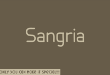 Sangria Font Poster 1