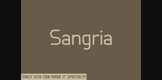 Sangria Font Poster 1