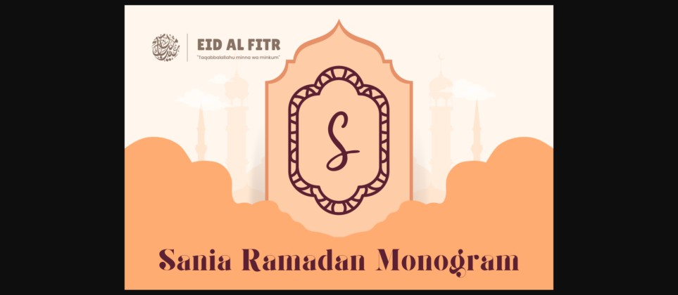 Sania Ramadan Monogram Font Poster 3