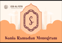 Sania Ramadan Monogram Font Poster 1