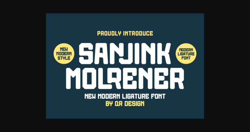 Sanjink Molrener Font Poster 3