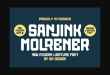 Sanjink Molrener Font Poster 1