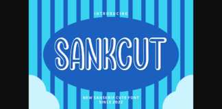 Sankcut Font Poster 1