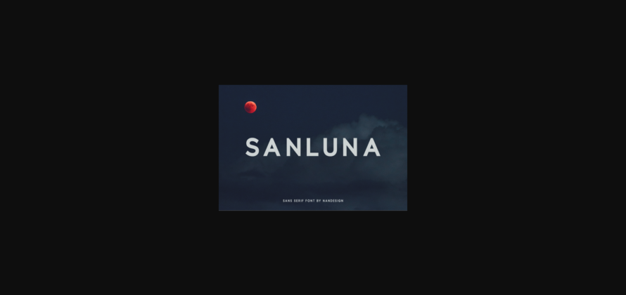 Sanluna Font Poster 3