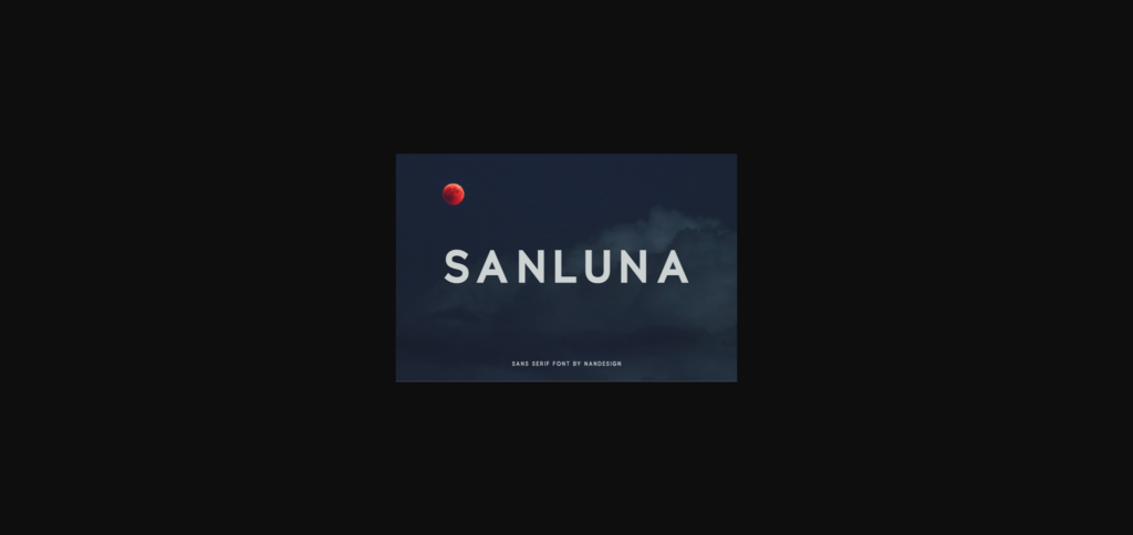 Sanluna Font Poster 1