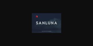 Sanluna Font Poster 1