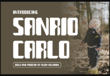 Sanrio Carlo Font Poster 1