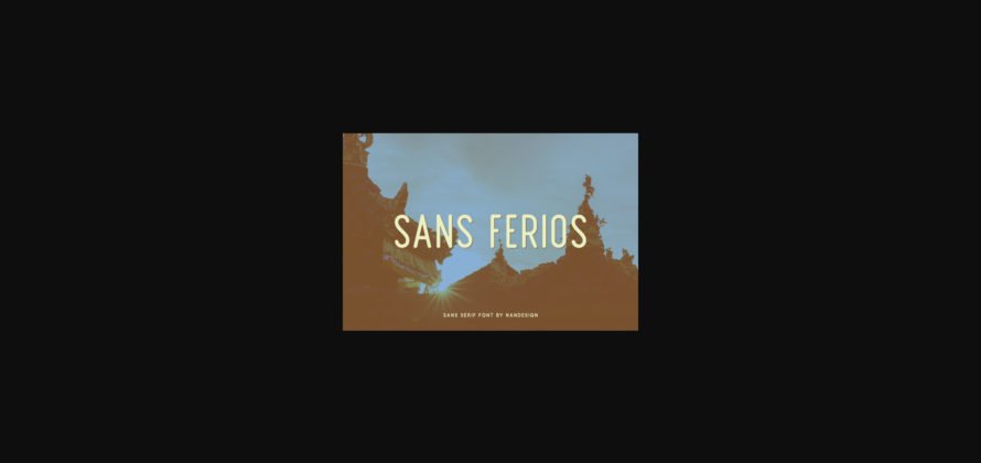 Sans Ferios Font Poster 3