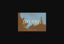 Sans Ferios Font Poster 1