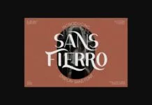 Sans Fierro Font Sans Fierro Font Poster 1