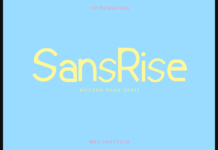 Sansrise Font Poster 1