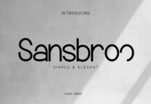 Sansbroo Font Poster 1